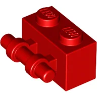 Brick Special 1 x 2 with Handle / Red