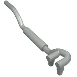Exhaust Pipe Twin Inlet 11L Left / Light Gray