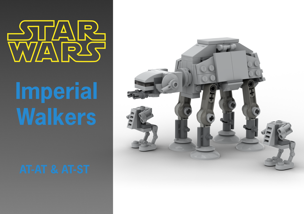 Lego Micro Imperial Walkers (AT-AT & AT-ST)