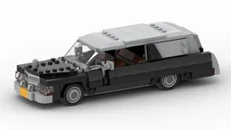1984 Cadillac DeVille Hearse Grey/Black