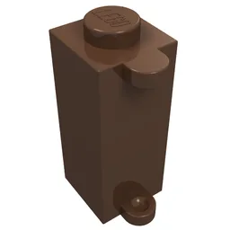 Brick Special 1 x 1 x 2 with Shutter Holder / Brown