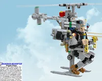 Foldable Armed Backpack Helicopter