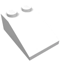 Brick Sloped 33° 3 x 2 / White