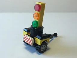 portable traffic light & traffic cone