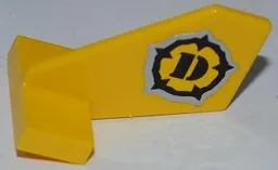 Tail Shuttle, Small with Dino Logo Pattern on Both Sides (Stickers) - Set 5887