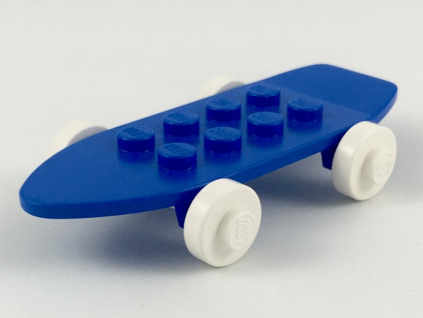 Lego Fabuland Skateboard with White Wheels