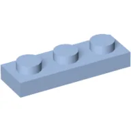 Plate 1 x 3 / Bright Light Blue
