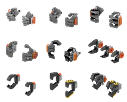Add-On Pack: Mech Hands & Claws - (MOC-190608 Modification)