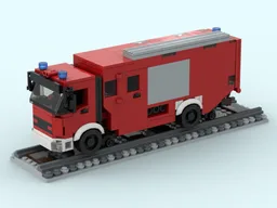 HLF Schiene Feuerwehr IVECO Fire Truck Rail Train