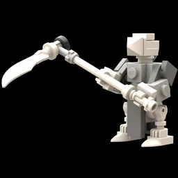 Skeleton scythe swinger