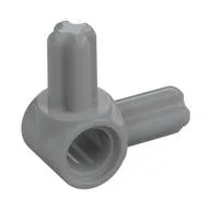 Technic Pin Connector Hub with 2 Perpendicular Axles / Light Bluish Gray