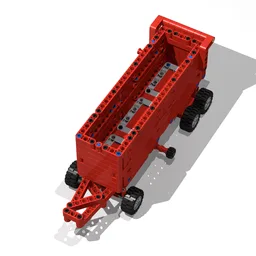 Trailer with tilt-function