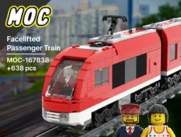 Facelifted Passenenger Train 7938 | City | Trains | Red | RC | Powered up!