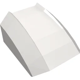 Brick Curved 2 x 2 with Lip, No Studs / Very Light Bluish Gray