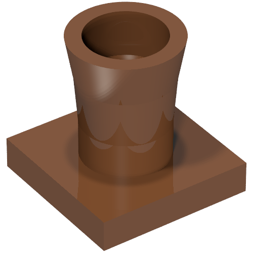 Lego Plant, Palm Tree Base / Reddish Brown