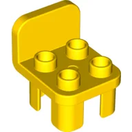 Duplo Chair with 4 Studs and Rounded Back