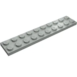 Plate 2 x 10 / Light Gray
