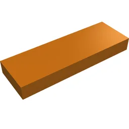 Tile 1 x 3 / Dark Orange