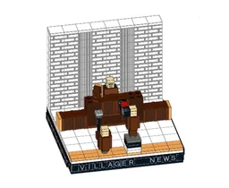 Villager News studio diorama