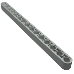 Technic Beam 1 x 15 Thick / Light Gray