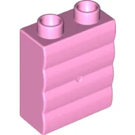 Duplo Brick 1 x 2 x 2 Log Effect / Bright Pink