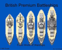 1:560 Scale British Premium Battleships