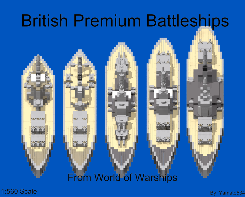Lego 1:560 Scale British Premium Battleships