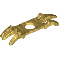 Minifig Neckwear Shoulder Pads with Spikes / Pearl Gold