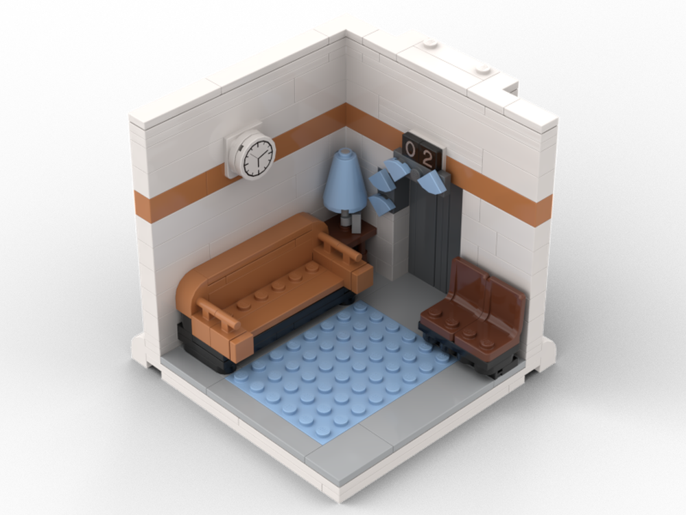 Lego Cutaway Tower: 2F Waiting Room