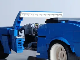 Blue Ford Mustang