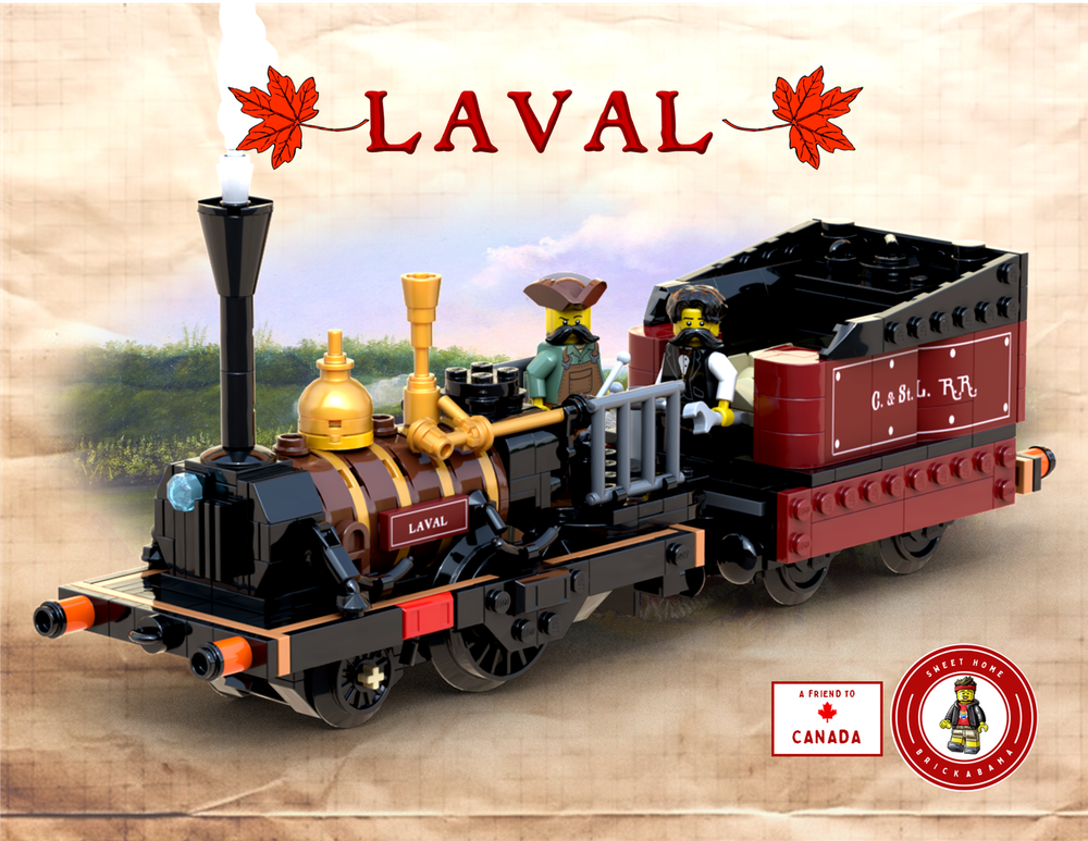 Lego SHB Sister Steamers - Series #2: 1837 - Laval 2-2-0
