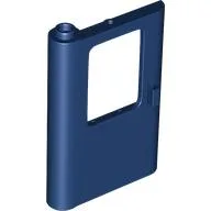 Door 1 x 4 x 5 Train Left - Thick Support Bottom / Dark Blue