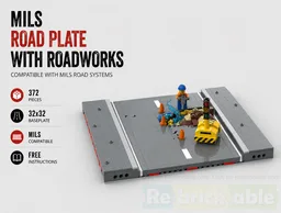 MILS Road Plate with Roadworks
