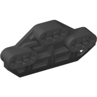 Lego Technic Axle Connector Block 3 x 6 with 6 Axleholes / Black