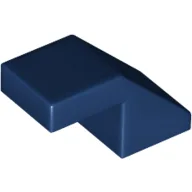 Brick Sloped 45° 2 x 1 with 2/3 Inverted Cutout and no stud / Dark Blue