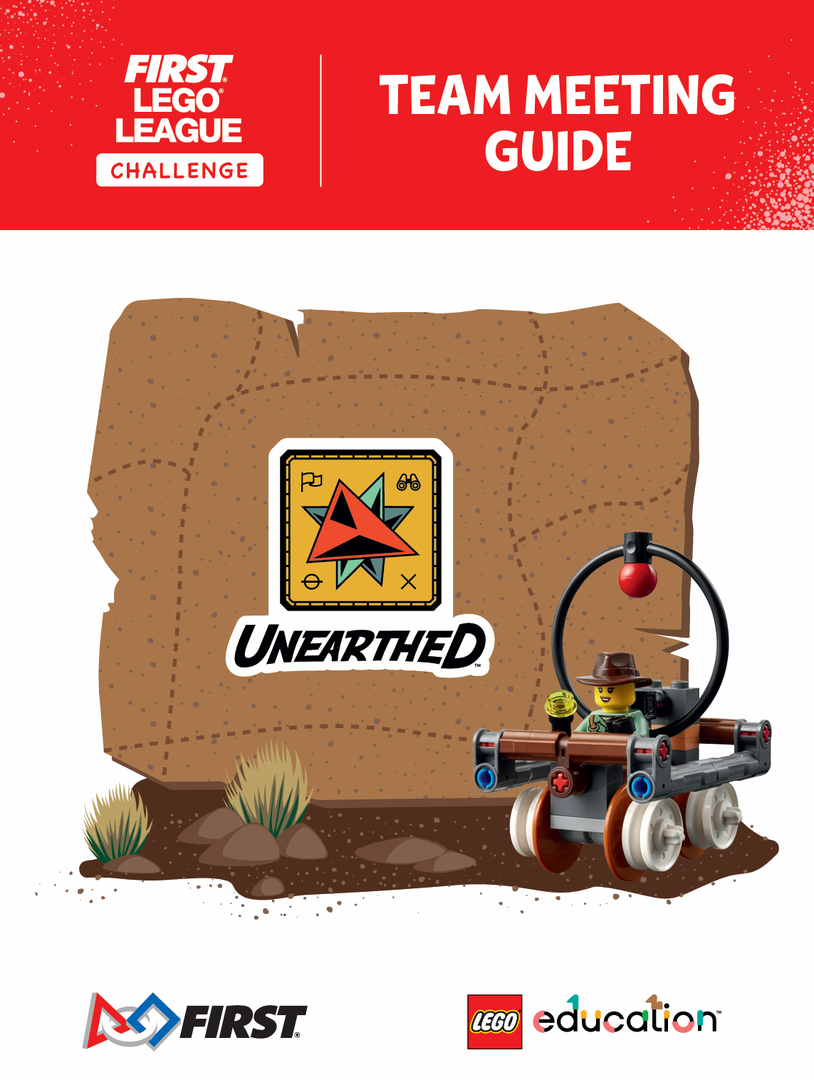Lego UNEARTHED Team Meeting Guide (FLL Challenge)