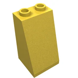 Brick Sloped 75° 2 x 2 x 3 [Hollow Studs] / Yellow