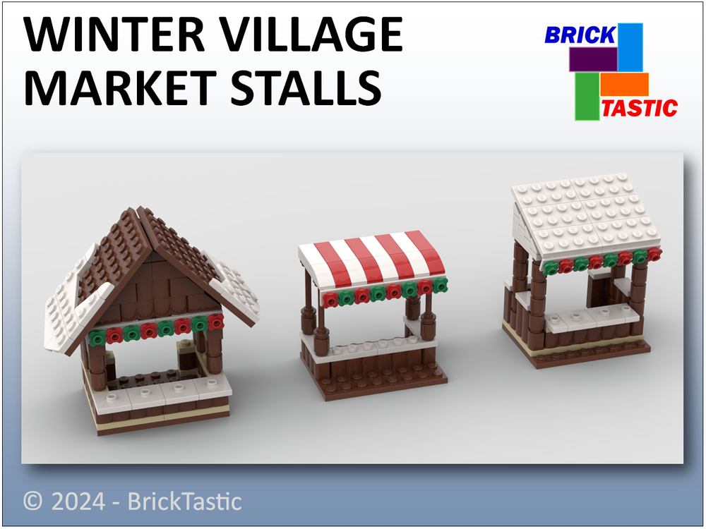 Lego Winter Holiday Village Market Stall