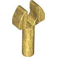 Lego Bar 1L with Clip [Cut Edges and One Side Hole] [Gap in Clip] / Pearl Gold