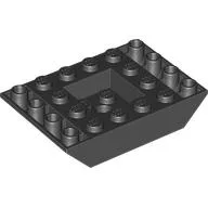 Brick Sloped Inverted 45° 6 x 4 Double with Recessed Center / Black