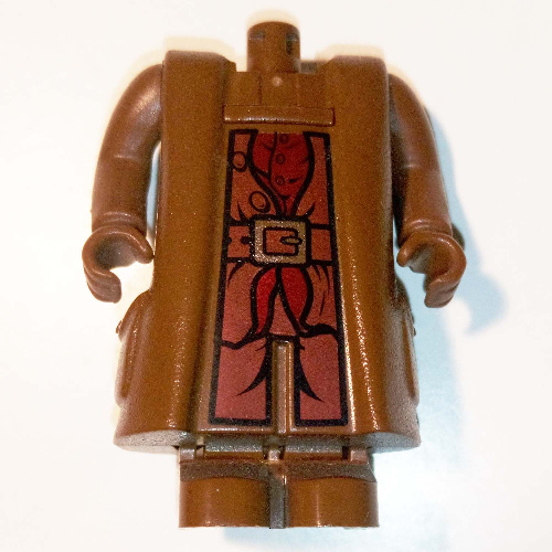 Lego Body Giant, Hagrid, Shirt and Belt Print - with Arms and Hands / Brown