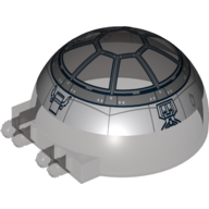 Lego Windscreen 6 x 6 x 3 Canopy Half Sphere with Dual 2 Fingers and Tie-Fighter Print