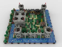Microscale castle diorama