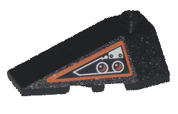 Lego Wedge 4 x 2 Triple Left with Circuitry Pattern (Sticker) - Set 8101