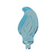 Lego Wave / Flame Small with Pin / Trans-Light Blue