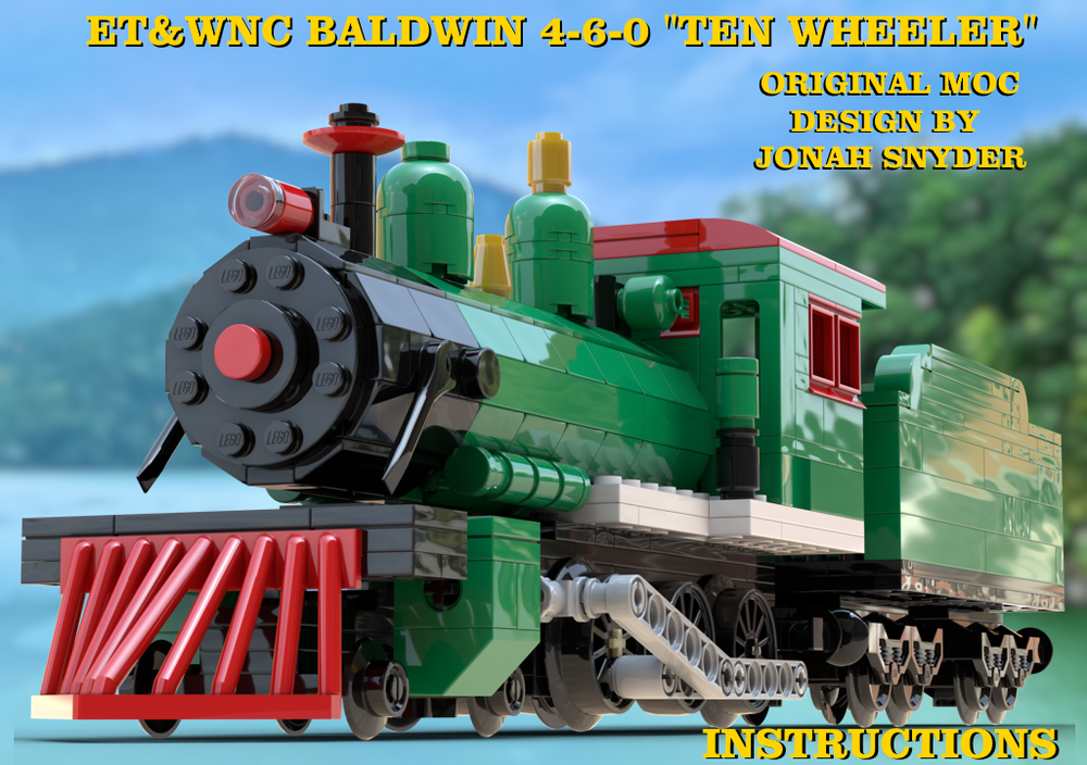 Lego East Tennessee & Western North Carolina Railroad Baldwin 4-6-0