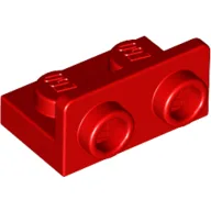 Bracket 1 x 2 - 1 x 2 Inverted / Red