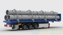 Flat bed trailer