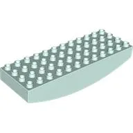 Duplo Brick 4 x 12 x 2 [Rocker] / Light Aqua