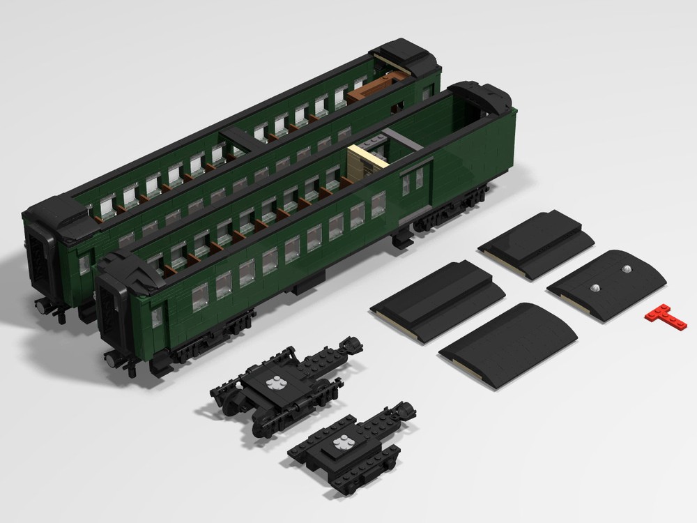 Lego Generic 65' Suburban Coaches (1:48)
